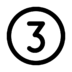 number_circle_three_icon_172318
